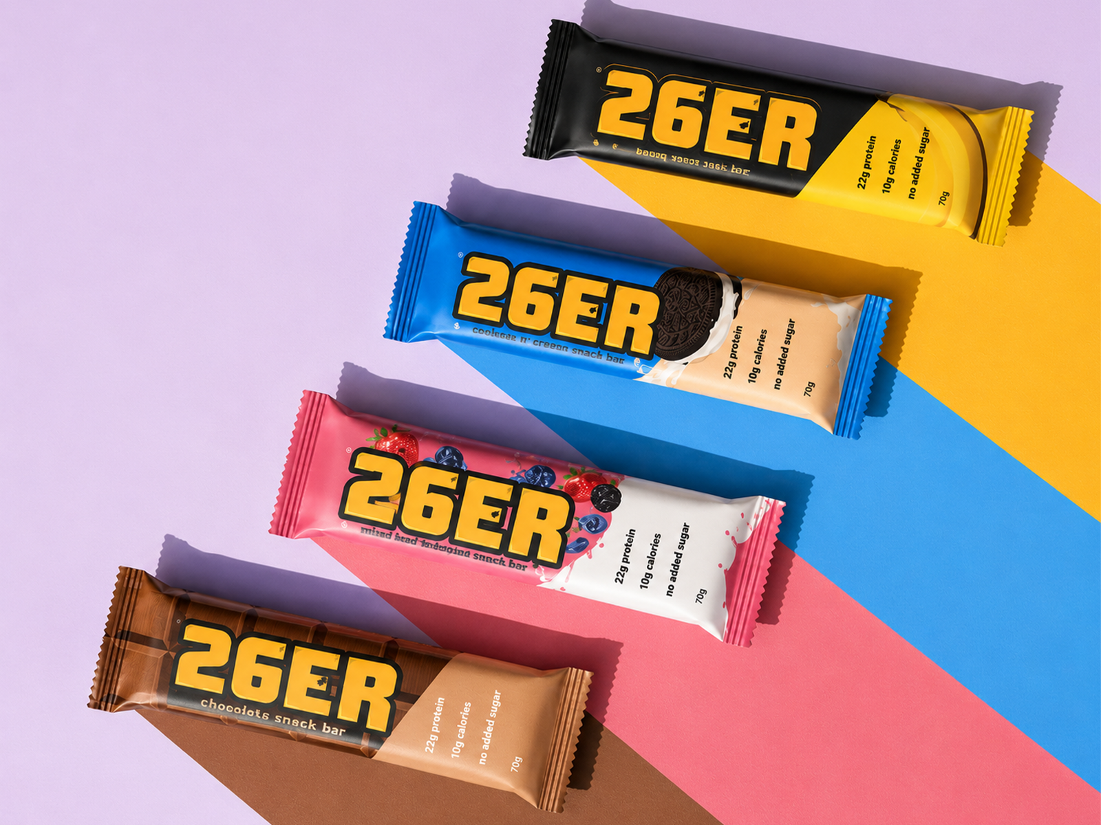 26ER Snack Bar — Branding, Packaging, Art Direction